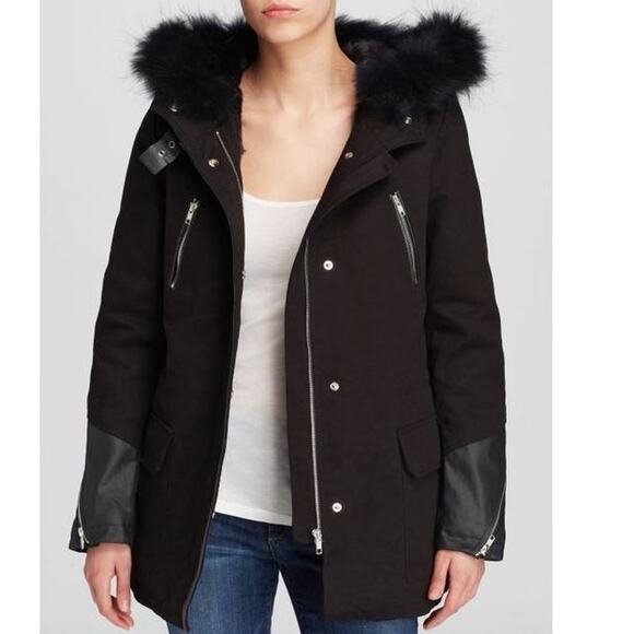 MAJE GAFETY FUR‎ PARKA SIZE MEDIUM New with Tags - Picture 5 of 14